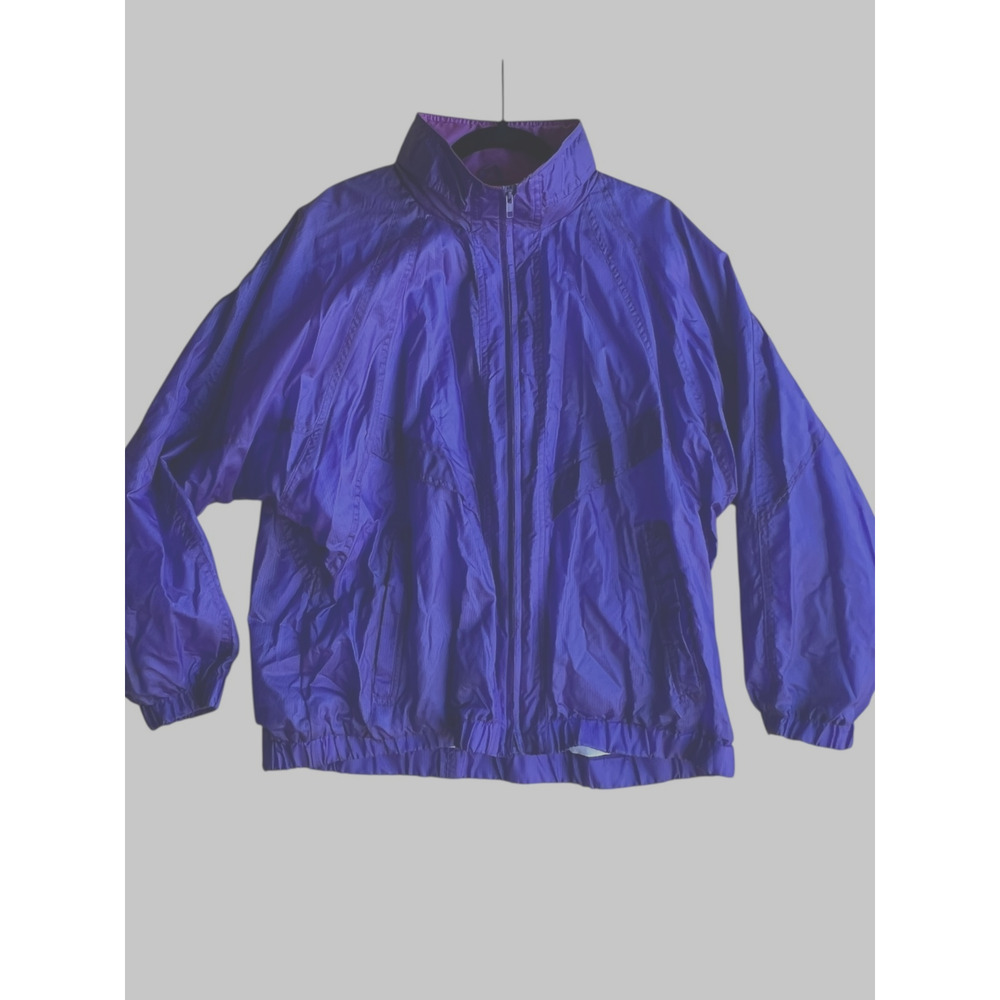 Pacific Trail Women's Windbreaker Jacket Full Zip 100% Nylon Purple Size Large - Picture 10 of 10